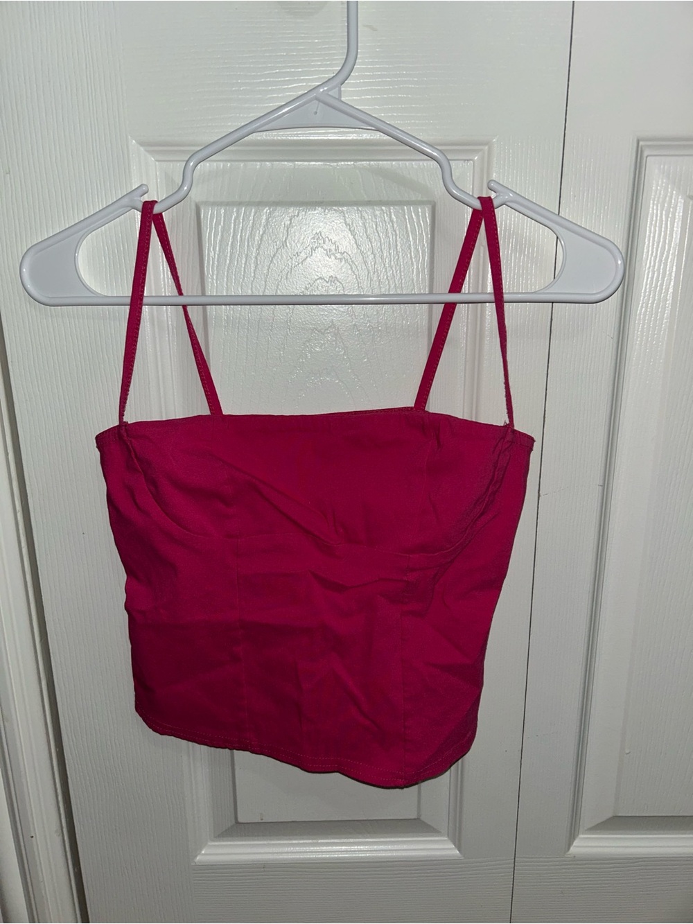 PrettyLittleThing Hot Pink Square Neck Cami